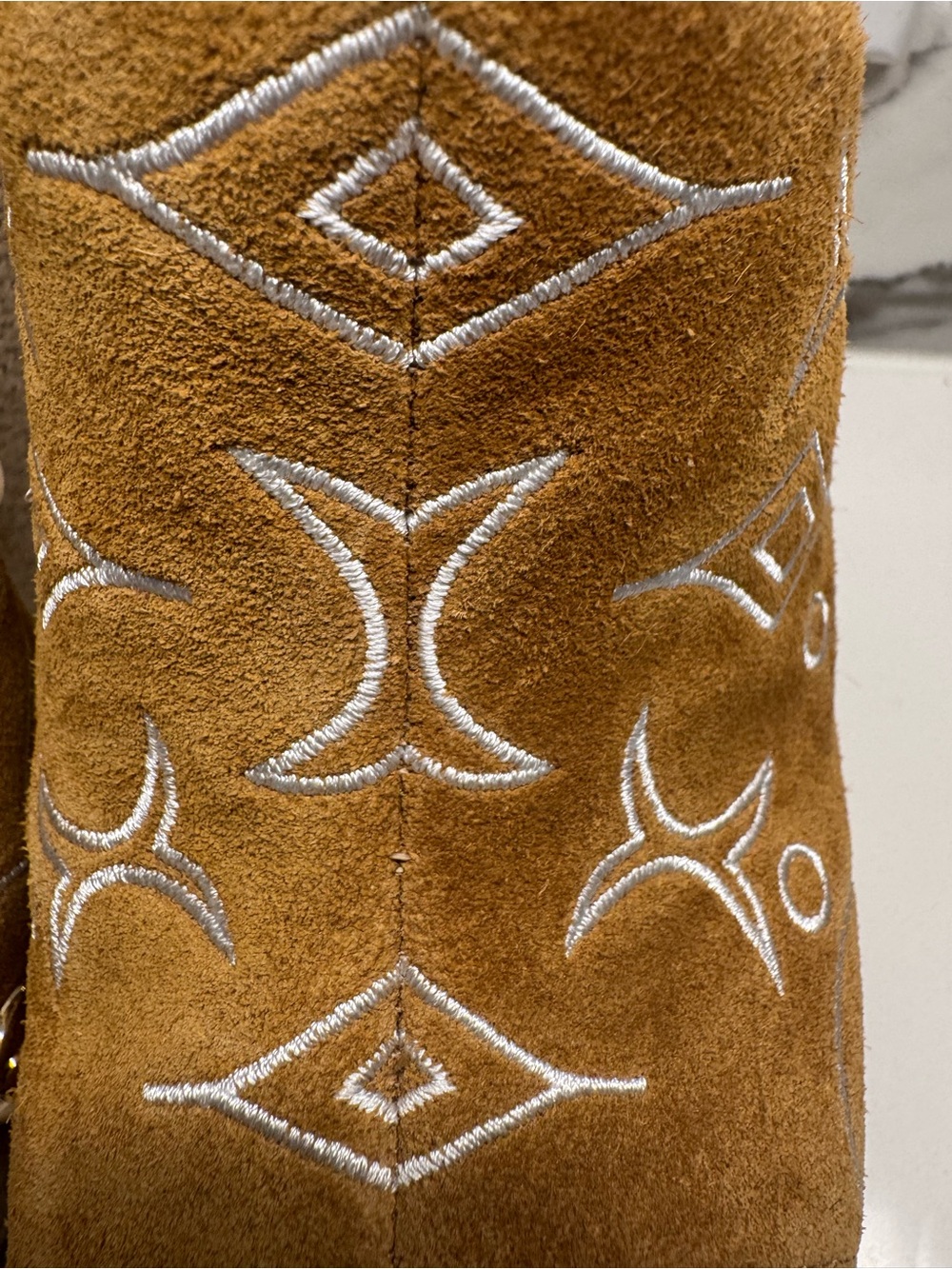 Vadim Embroidered Platform Espadrille Wedge Sandals - Picture 7 of 9